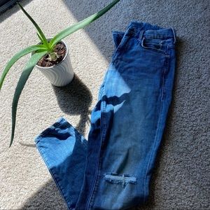 Mother- High Waisted Looker Ankle in Popism- Size 25